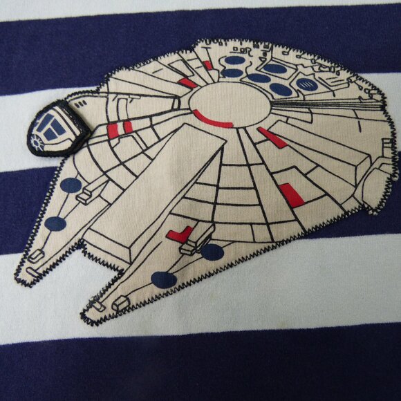 Hanna Andersson Kids' Star Wars Santa Porg T-Shirt, Size 8 - Picture 3 of 5